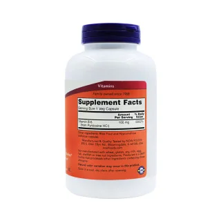 Витамин B6 Now Foods 100 мг 250 капсул #1