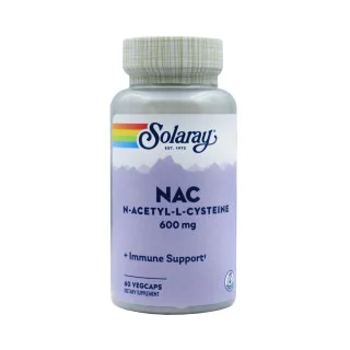 NAC N-ацетил-L-цистеин Solaray 600 мг 60 капсул #1