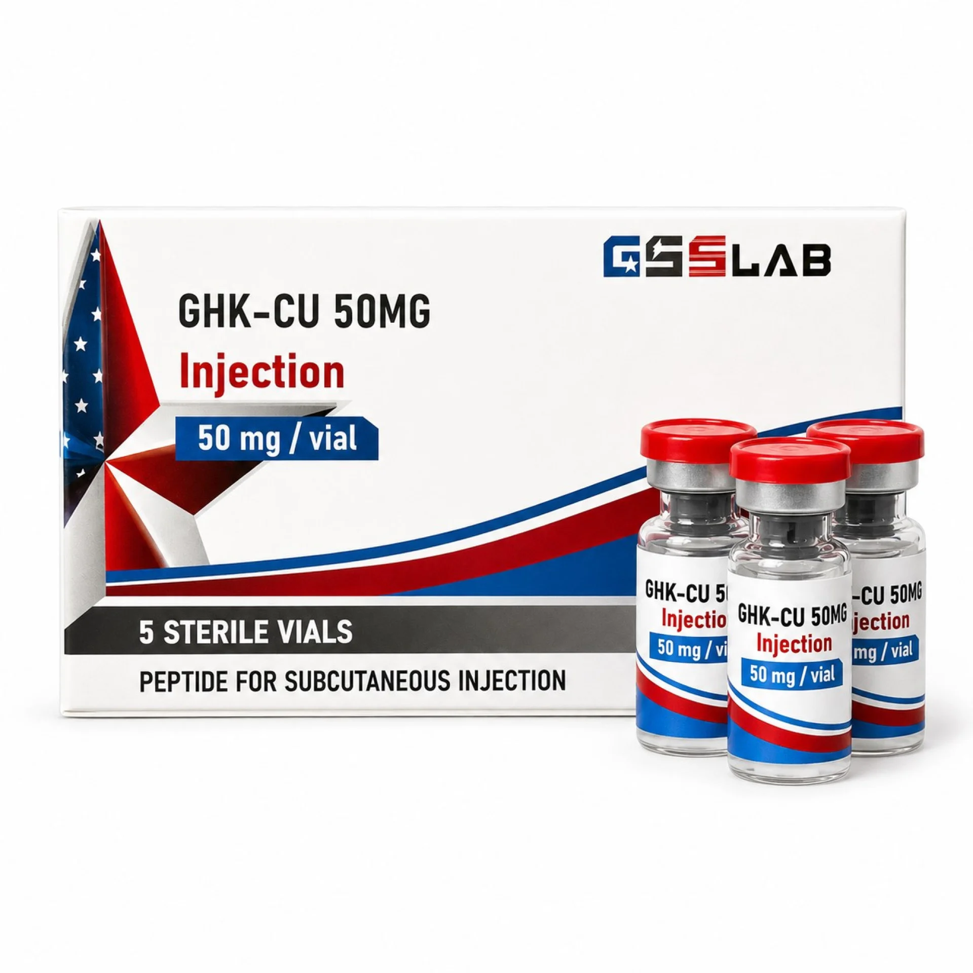 Пептид GHK-Cu GSS Lab 50 мг купить в Алматы, цена Sport Farm