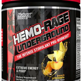 Энергетик Nutrex Research Labs, Hemo-Rage Black, персик и ананас, 267 г #1