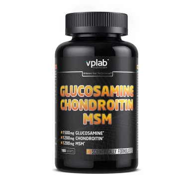 Средство для лечения суставов и связок Glucosamine Chondroitin MSM VPLab (180 таблеток) #1