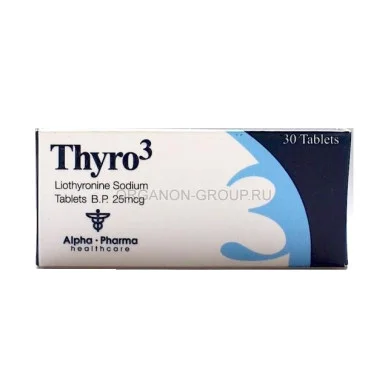 Thyro3 (Трийодтиронин) Т3 Alpha Pharma 30 таблеток (1 таб 25 мкг) #1